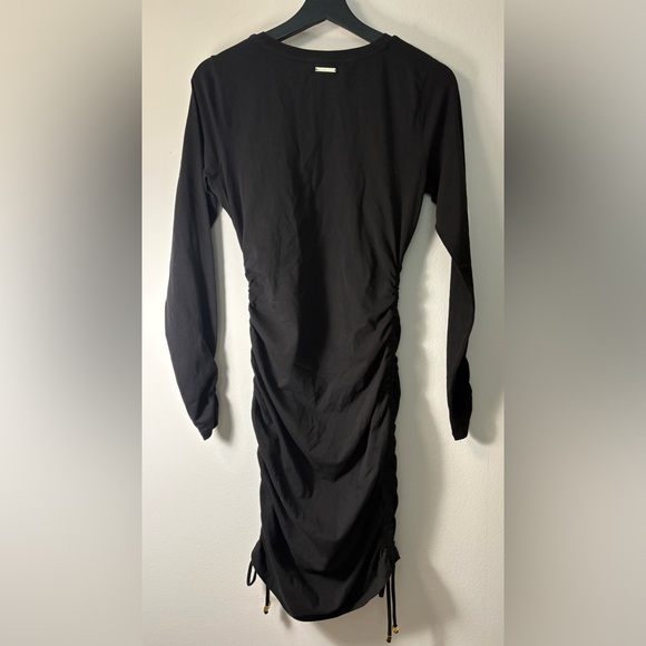 NWT Designer Michael Kors Elegant Black Long Sleeve Dress Size S Sku#137 - Picture 6 of 9